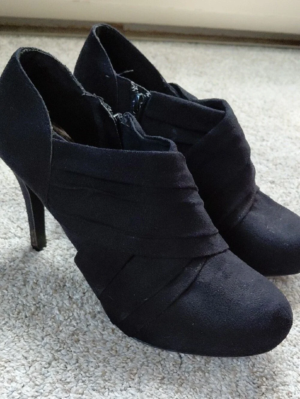 Mossimo Supply Co. Black Suede Ankle Booties